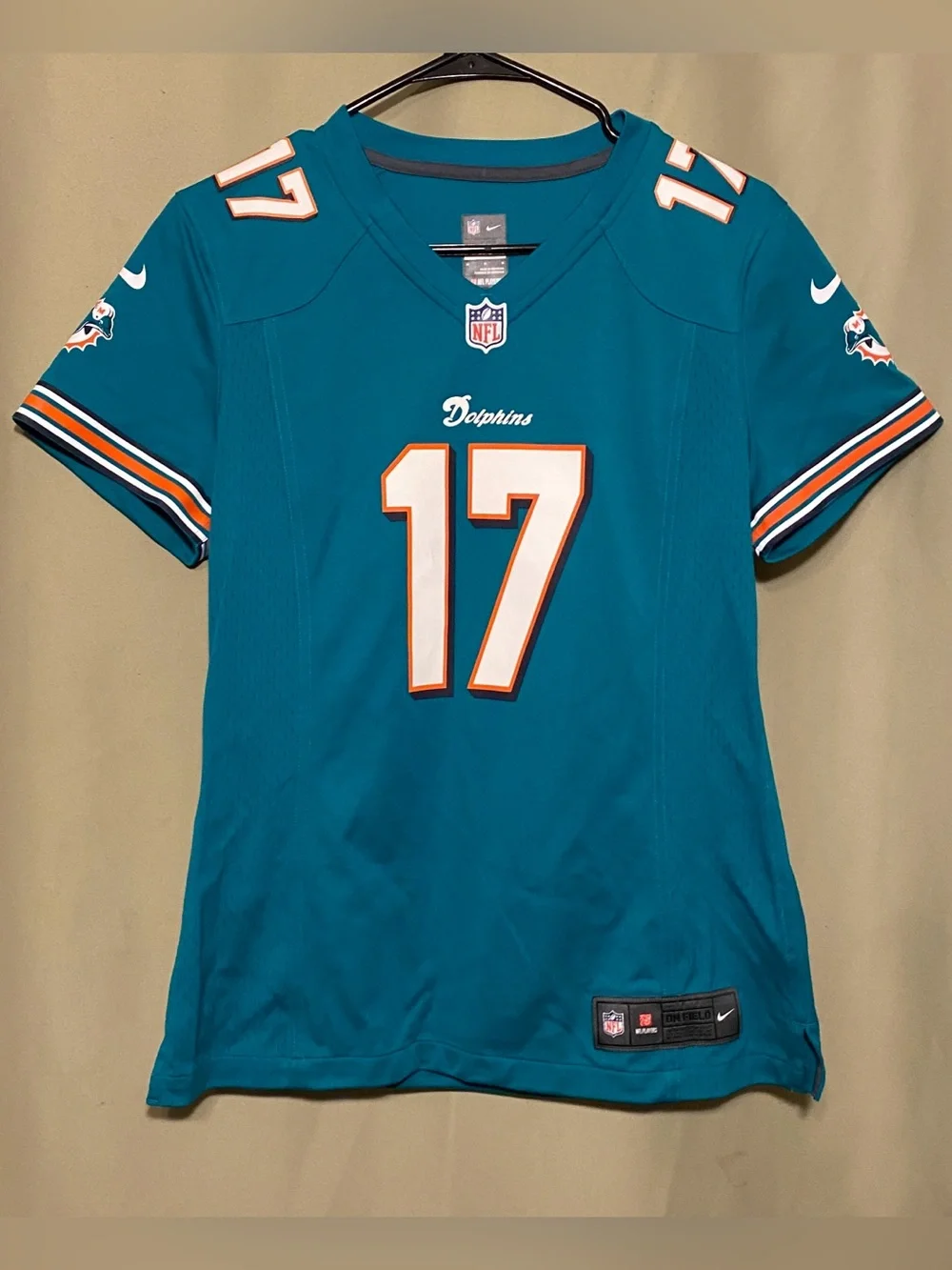 Miami Dolphins Ryan Tannehill # 17 Nike On Field Old Logo Football Jersey M